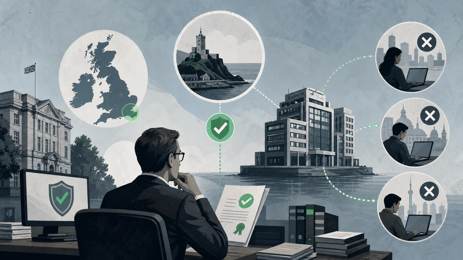 Illustration for: How offshore gambling regulation works