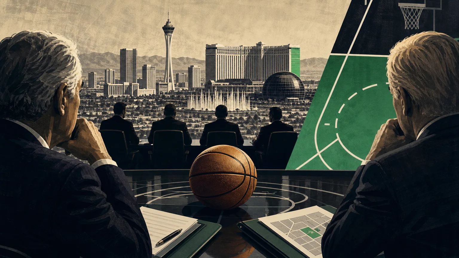The Las Vegas Strip skyline, seen as the NBA weighs an expansion franchise for the city