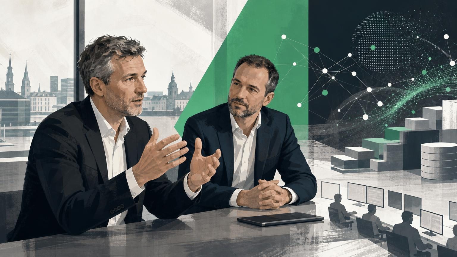 EveryMatrix co-CEO Jonas Groes speaking during an interview in Copenhagen