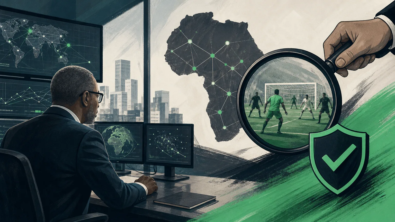 IBIA chief executive Khalid Ali discussing sports betting integrity monitoring in Africa