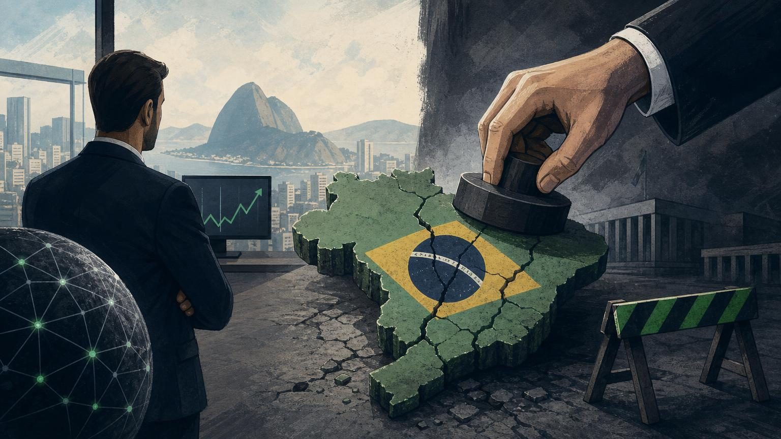 BetConstruct AI executive Fabio Tiberia discussing Brazil's betting ban in an SBC News interview