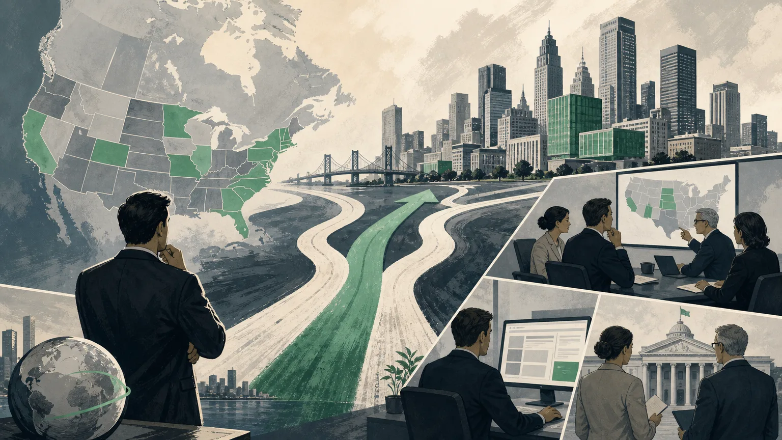 Illustration for: How gambling operators enter new markets