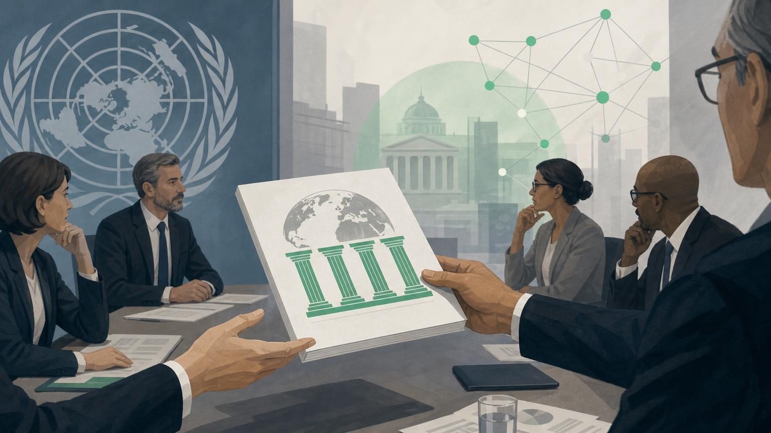 Logo-style concept image representing global responsible gambling policy standards