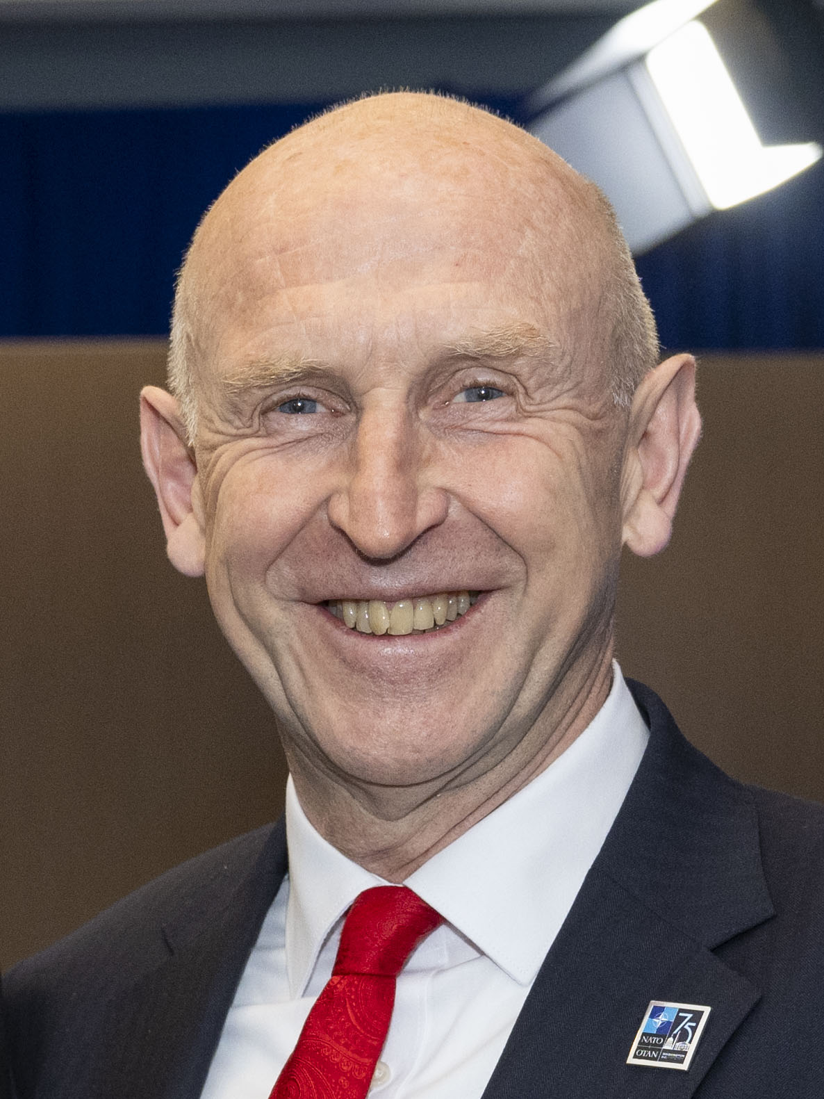 Secretary of Defense Lloyd J. Austin III poses for a photo with United Kingdom Secretary of State for Defense John Healey during the NATO 75th Anniversary Summit at the Marriott Marquis, Washington, D.C., July 10, 202…